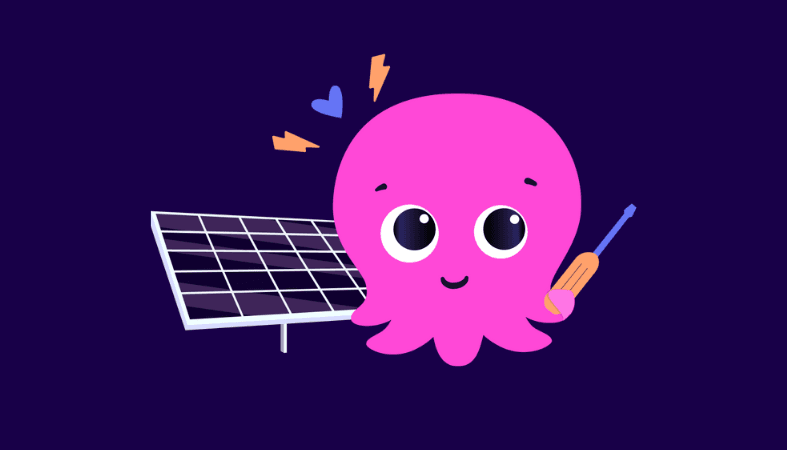 Octopus Energy solar panel installation on a UK home